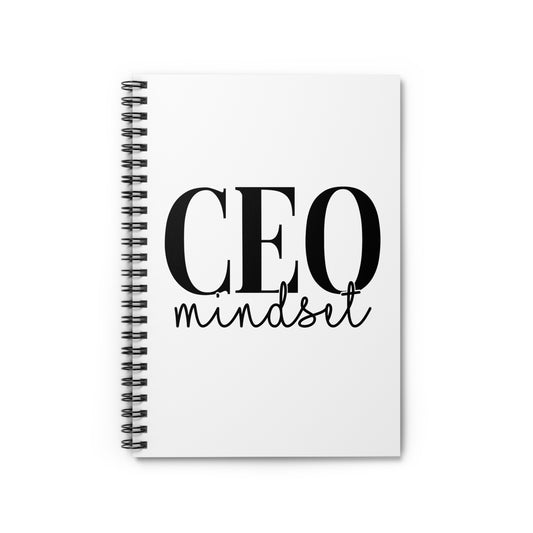 CEO Mindset Notebook – Spiral Ruled Journal for Entrepreneurs & Bosses