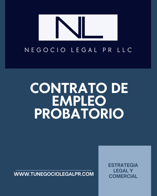 Contrato de Empleo Probatorio