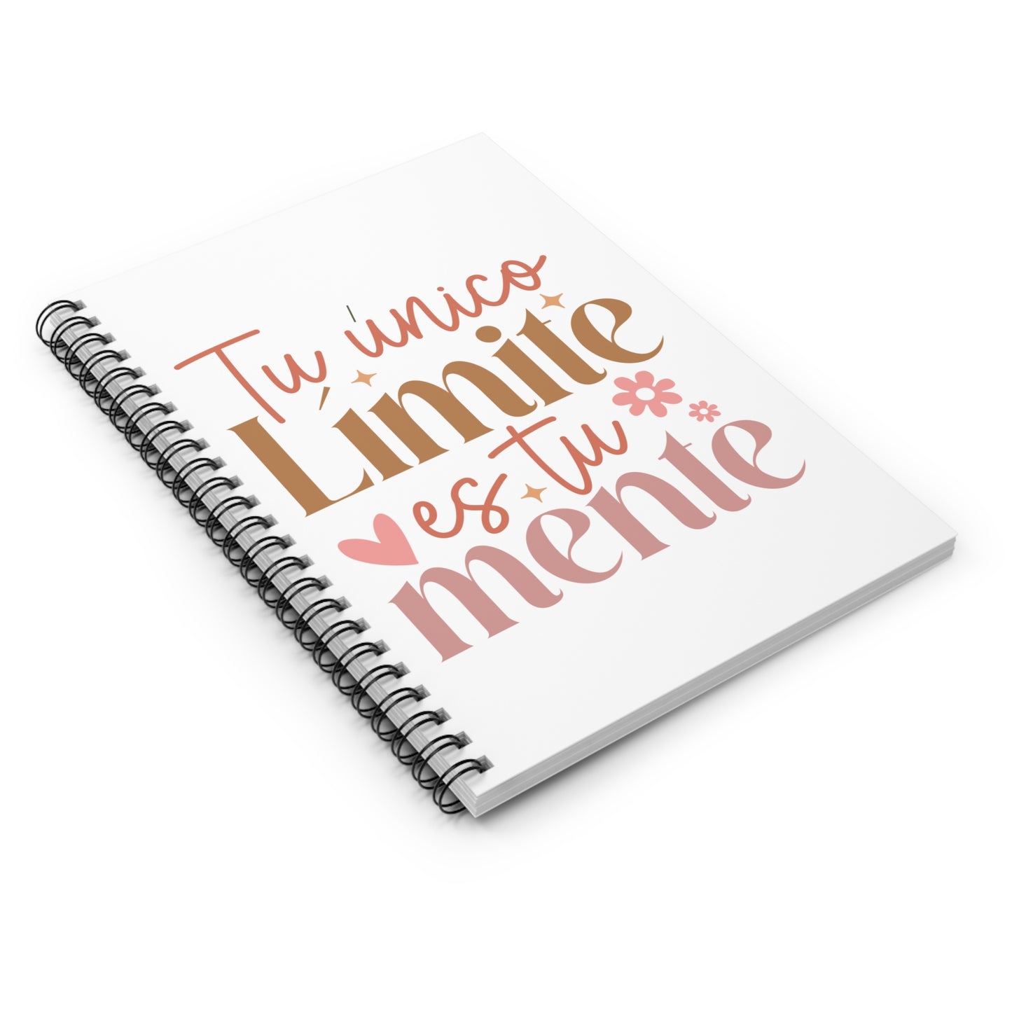 Spiral Notebook — “Tu único límite es tu mente” Inspirational Ruled Journal