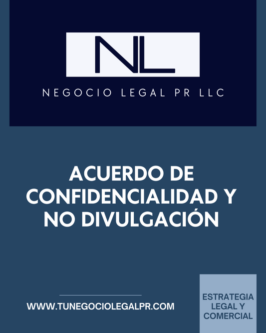 Acuerdo de Confidencialidad y No Divulgación (NDA)
