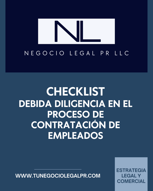 Checklist | Debida Diligencia en el Proceso de Contratación de Empleados